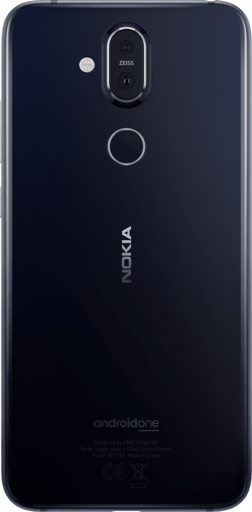 Enlarge Син Nokia 8.1 from Back