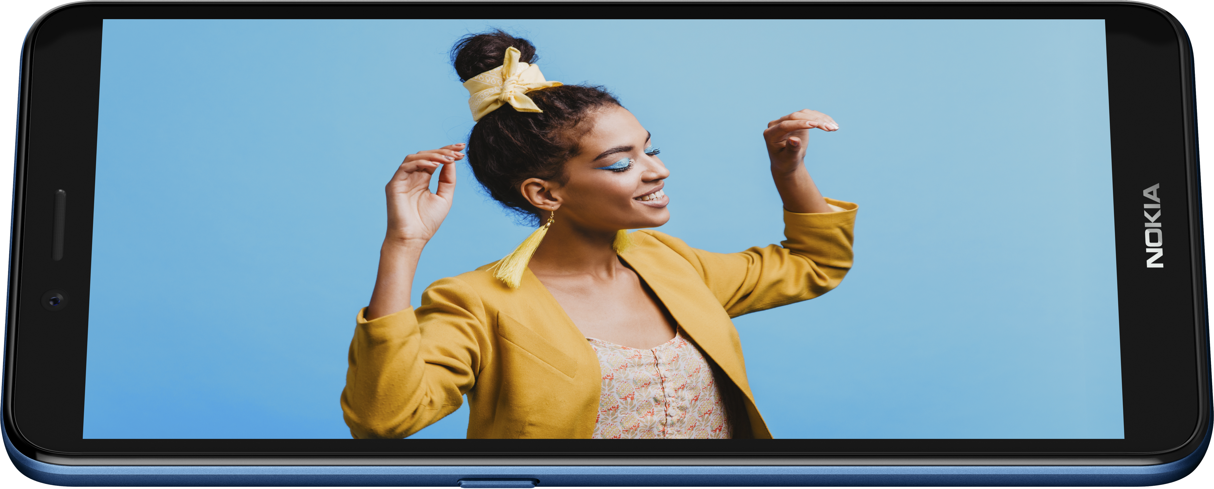 nokia c3 with a 5 99 hd display and long lasting battery