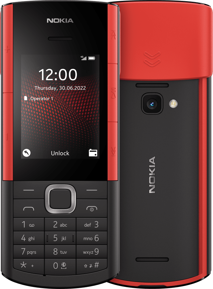Enlarge Black Nokia 5710 XA from Front and Back