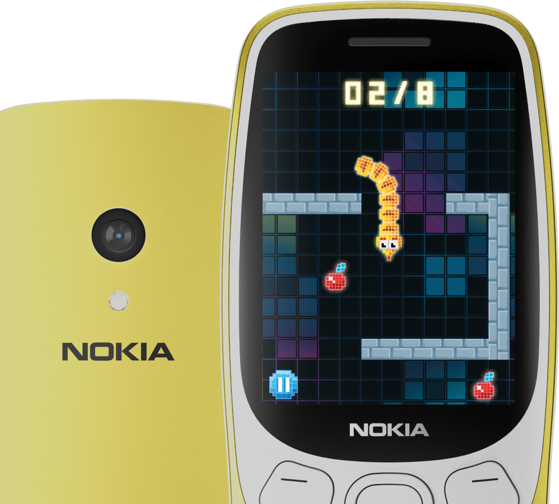ノキア　Nokia 3210 4G Nokia 3210 4G (2024), Dual SIM, 2 MP Camera, Grunge, Black