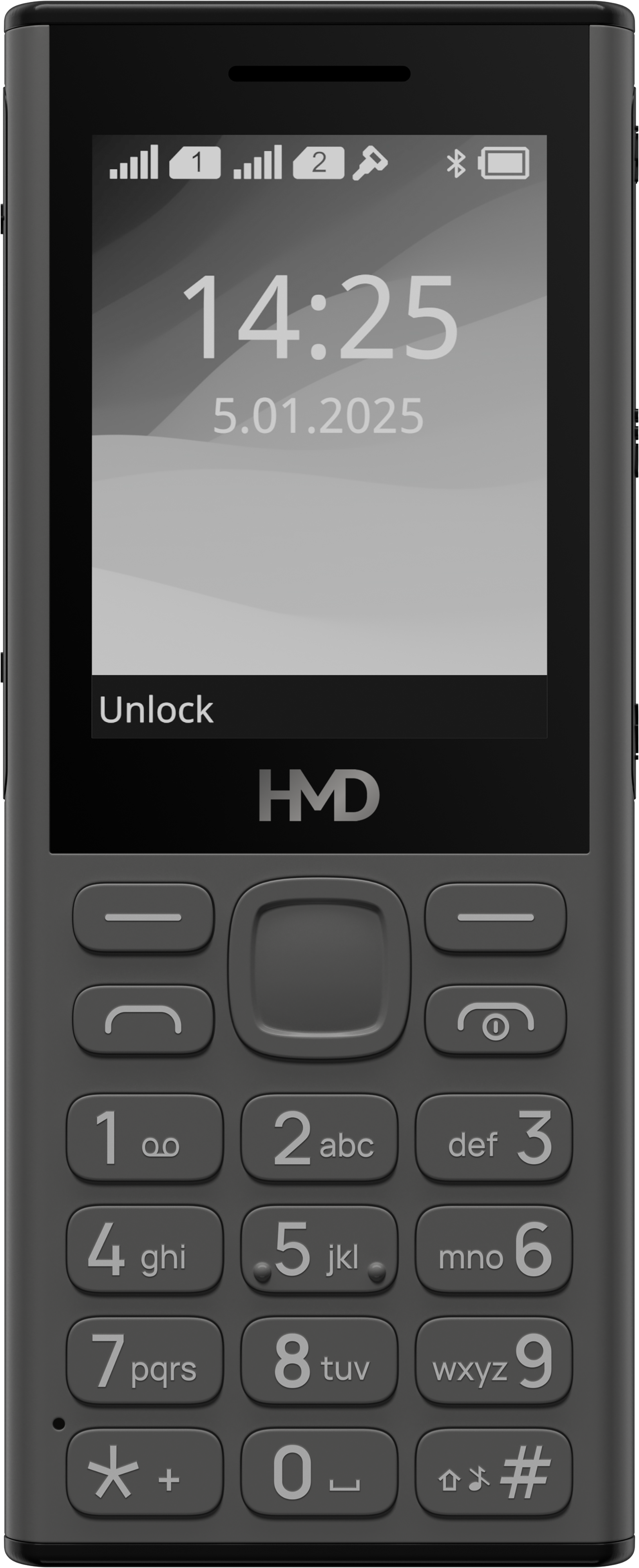 Dark Grey HMD 130 Music from Front