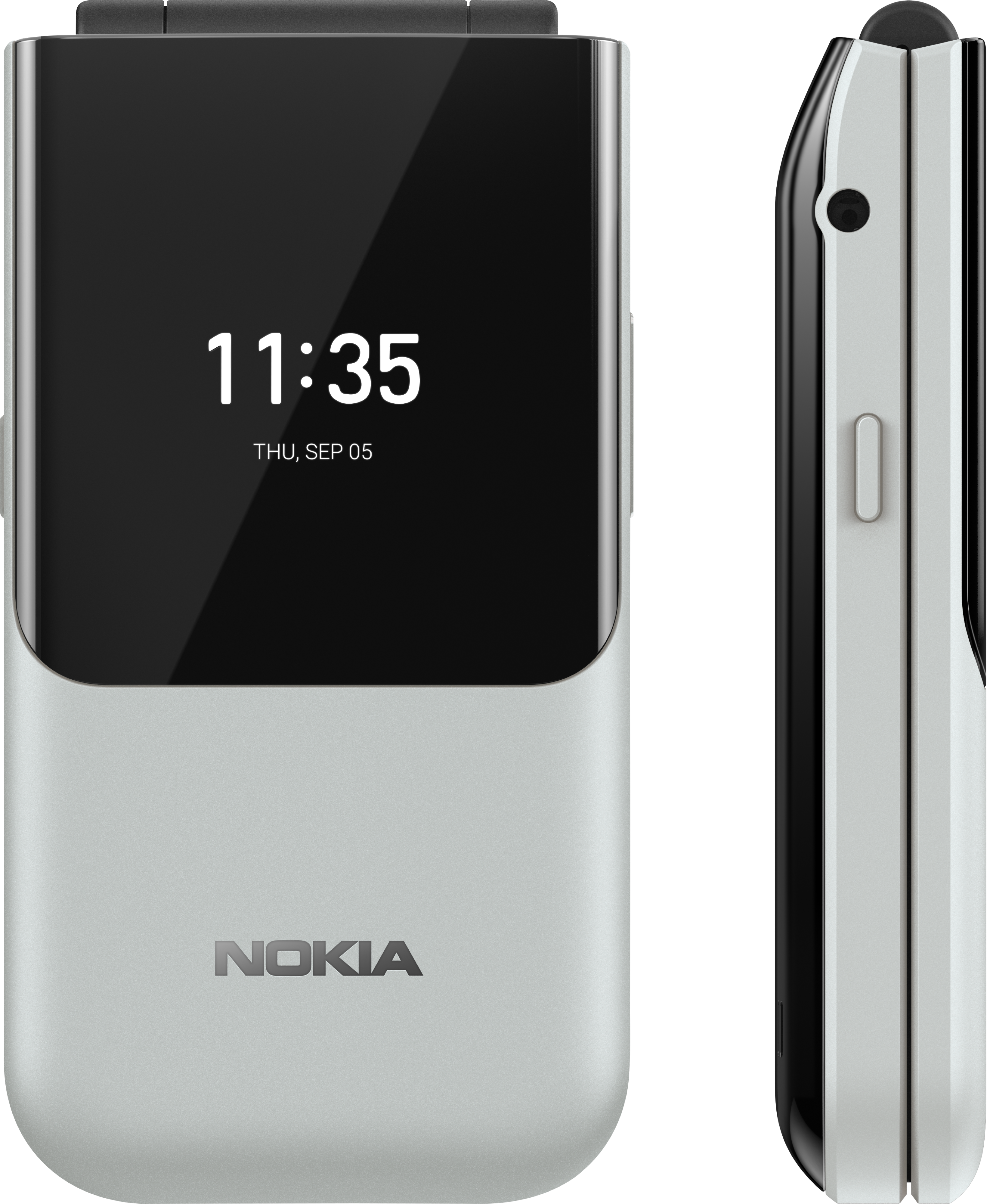 Original Nokia 2720 fold Flip Big Bottom 2G GSM 900 / 1800 RM-519 Cell  Phone