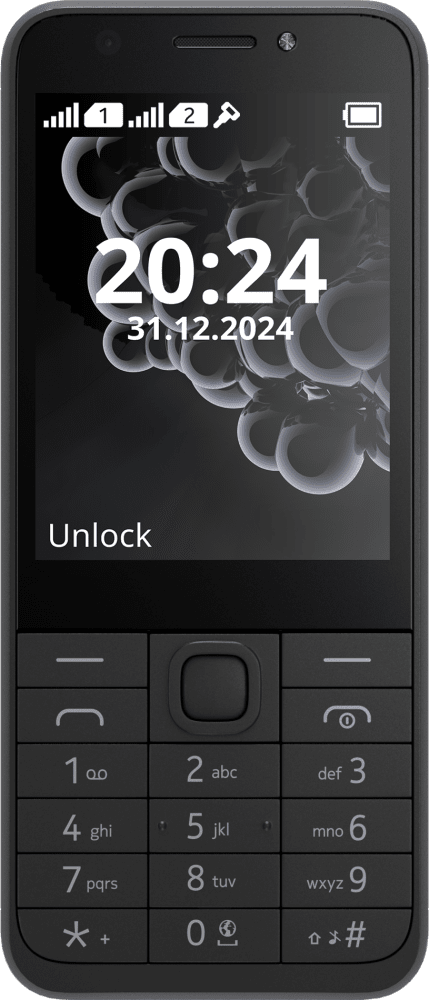 Enlarge Black Nokia 230 (2024) from Front