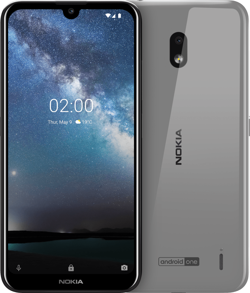 Enlarge Steel Nokia 2.2 from Front and Back