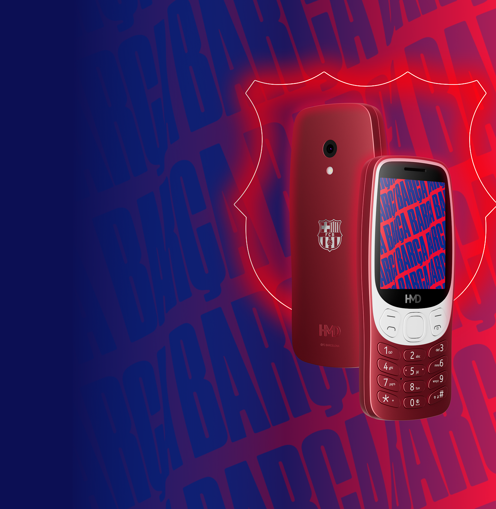 HMD Barça 3210 is a meeting of two icons