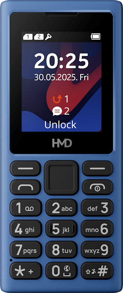 Blue HMD 101 4G Dual Sim from Front