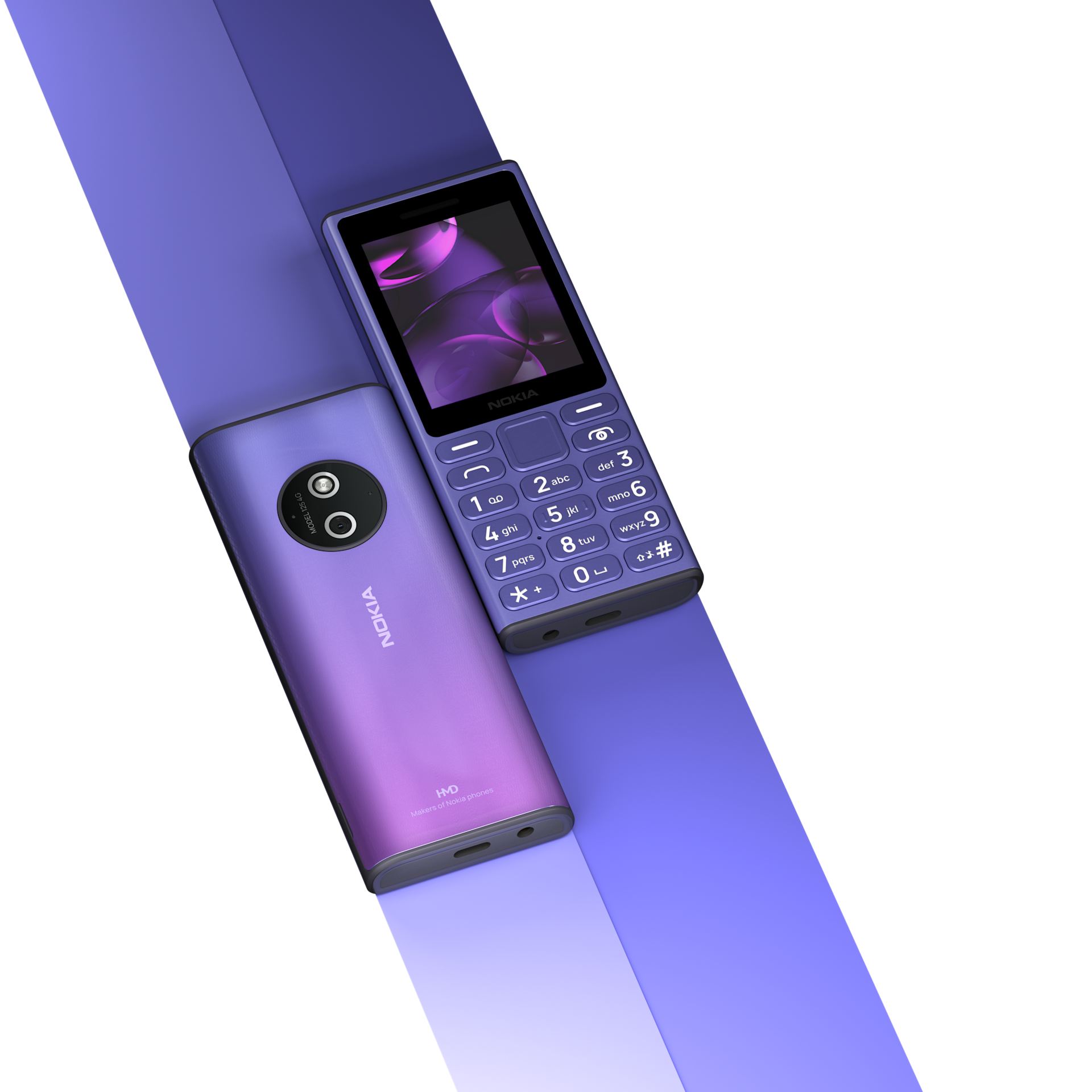 Nokia 110 4G (2024) feature phone in Blue