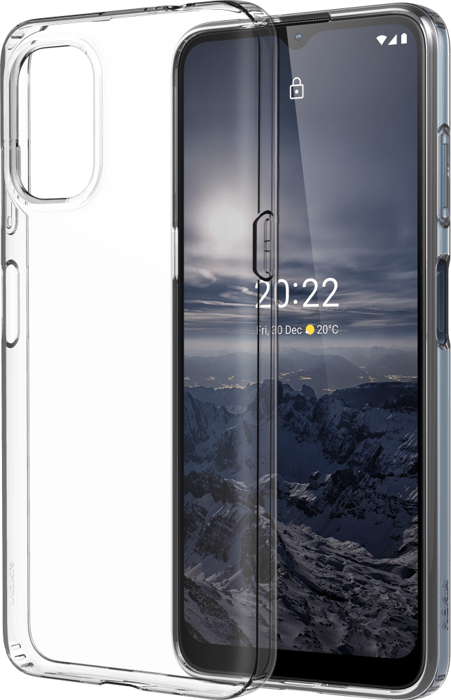Suurenna Transparent Nokia G11 & Nokia G21 Recycled  Clear Case suunnasta Etu- ja takapuoli