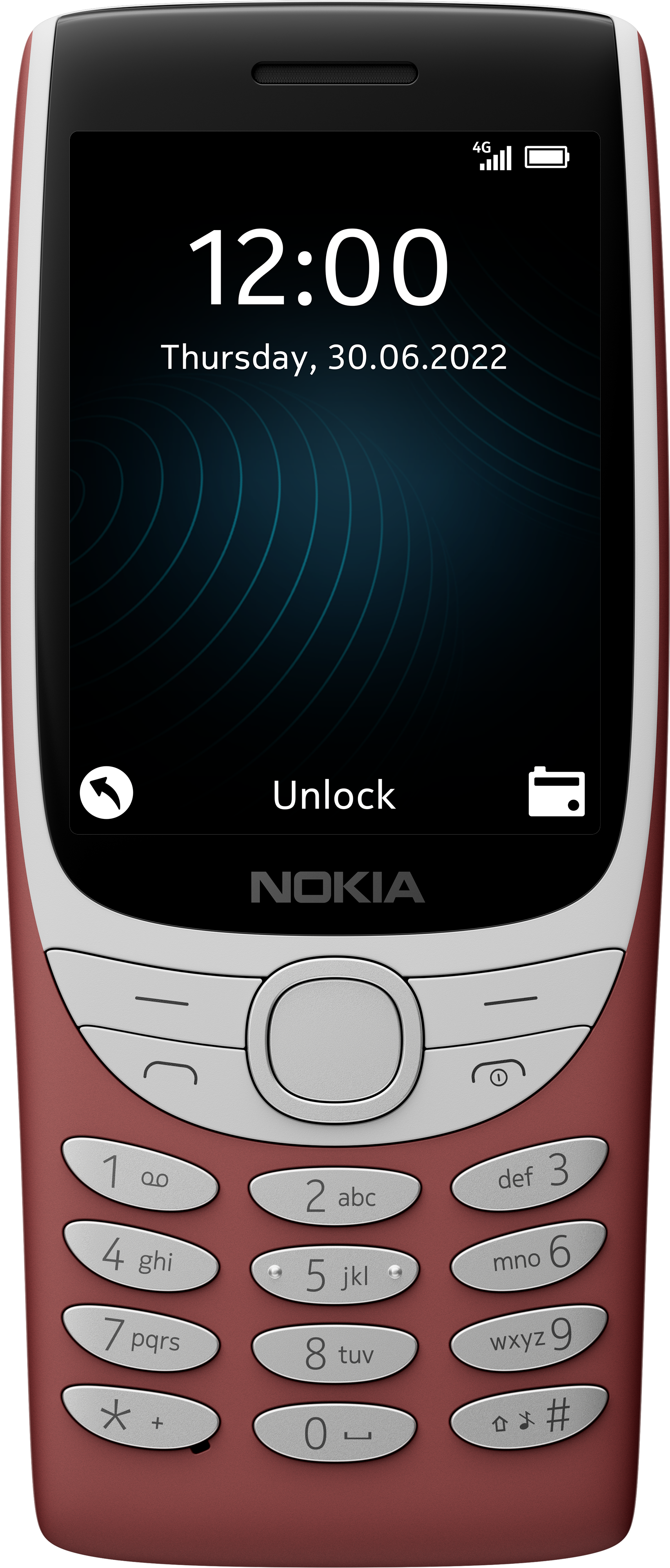 Telefono Nokia 8210 4G classic con lettore MP3 e radio FM wireless