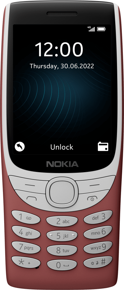 Enlarge Red Nokia 8210 4G from Front