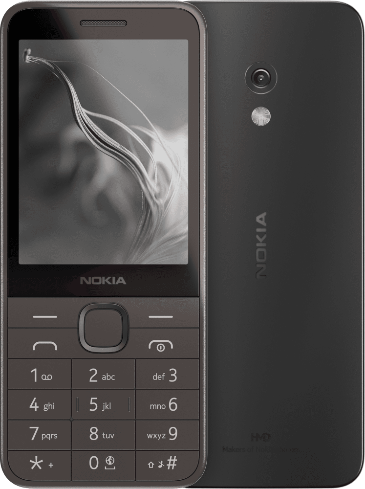 Enlarge Negru Nokia 235 4G (2024) from Front and Back
