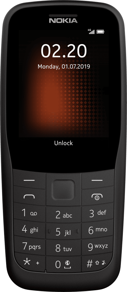 Enlarge Чорний Nokia 220 4G from Front