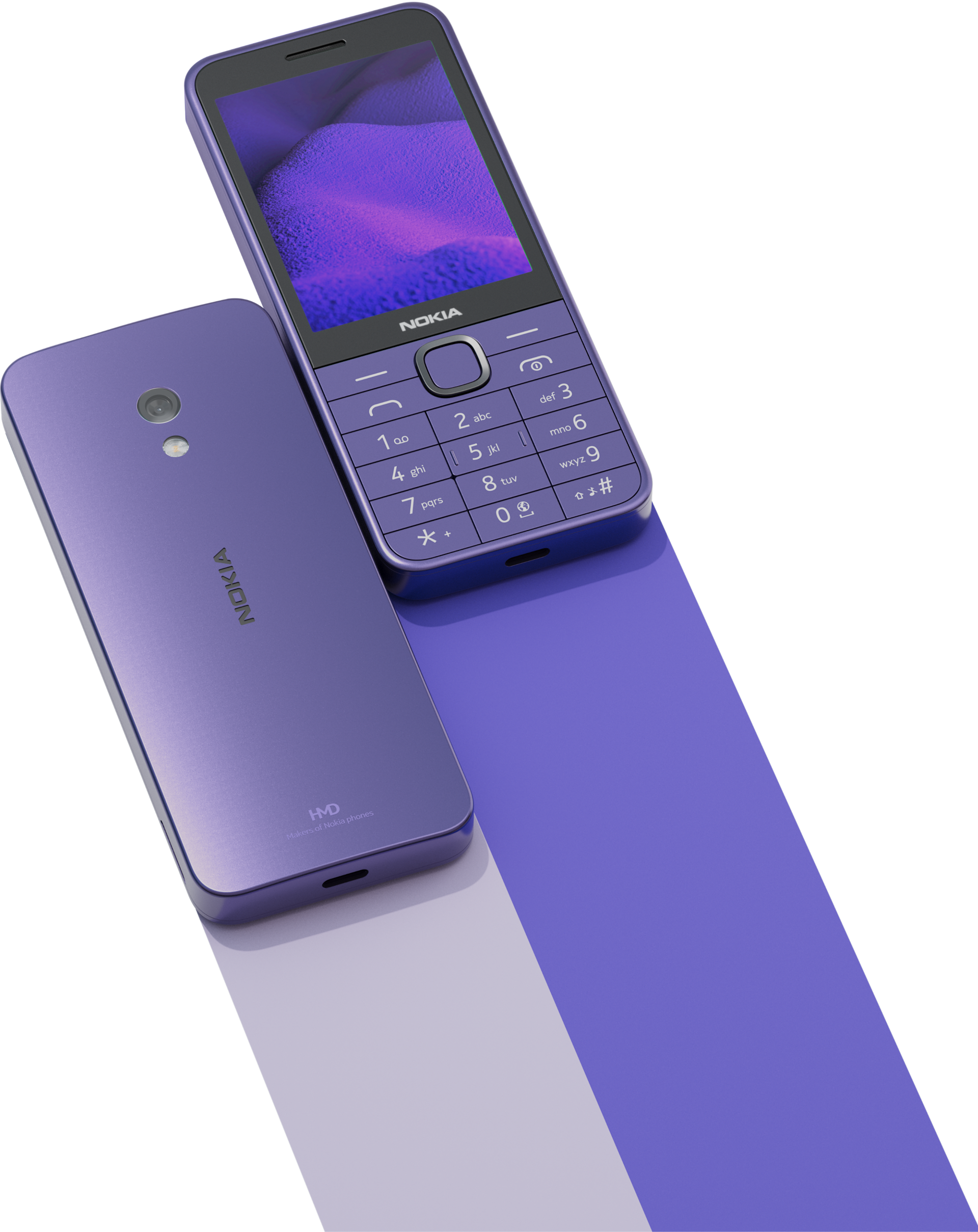 Nokia 235 4G (2024) feature phone in Purple