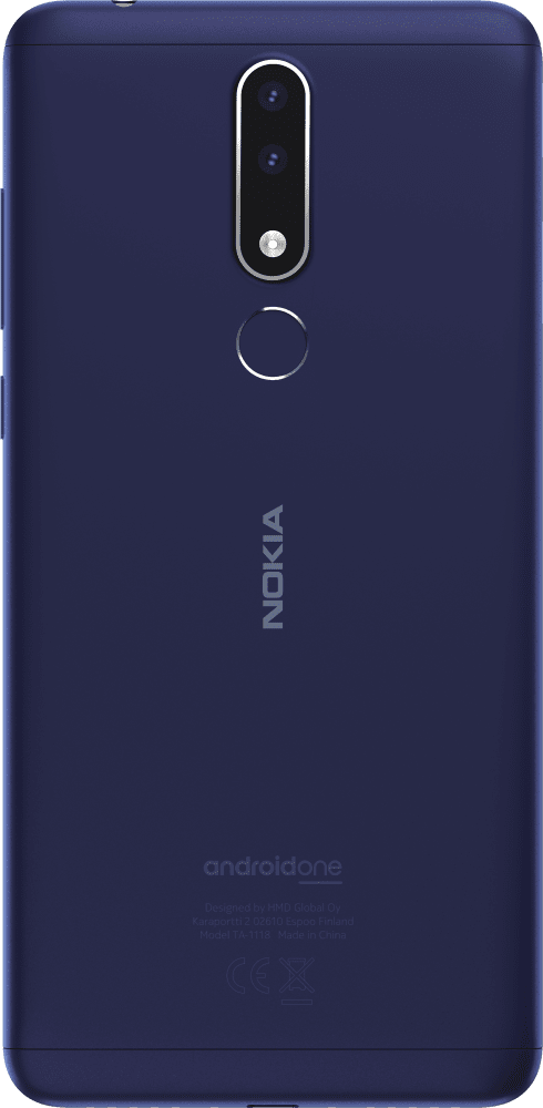 Enlarge Синій Nokia 3.1 from Back