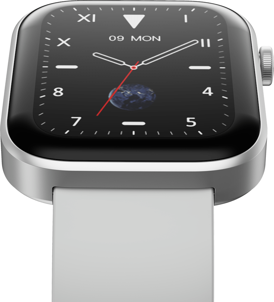 Silver HMD WATCH P1 SMARTWATCH from Front