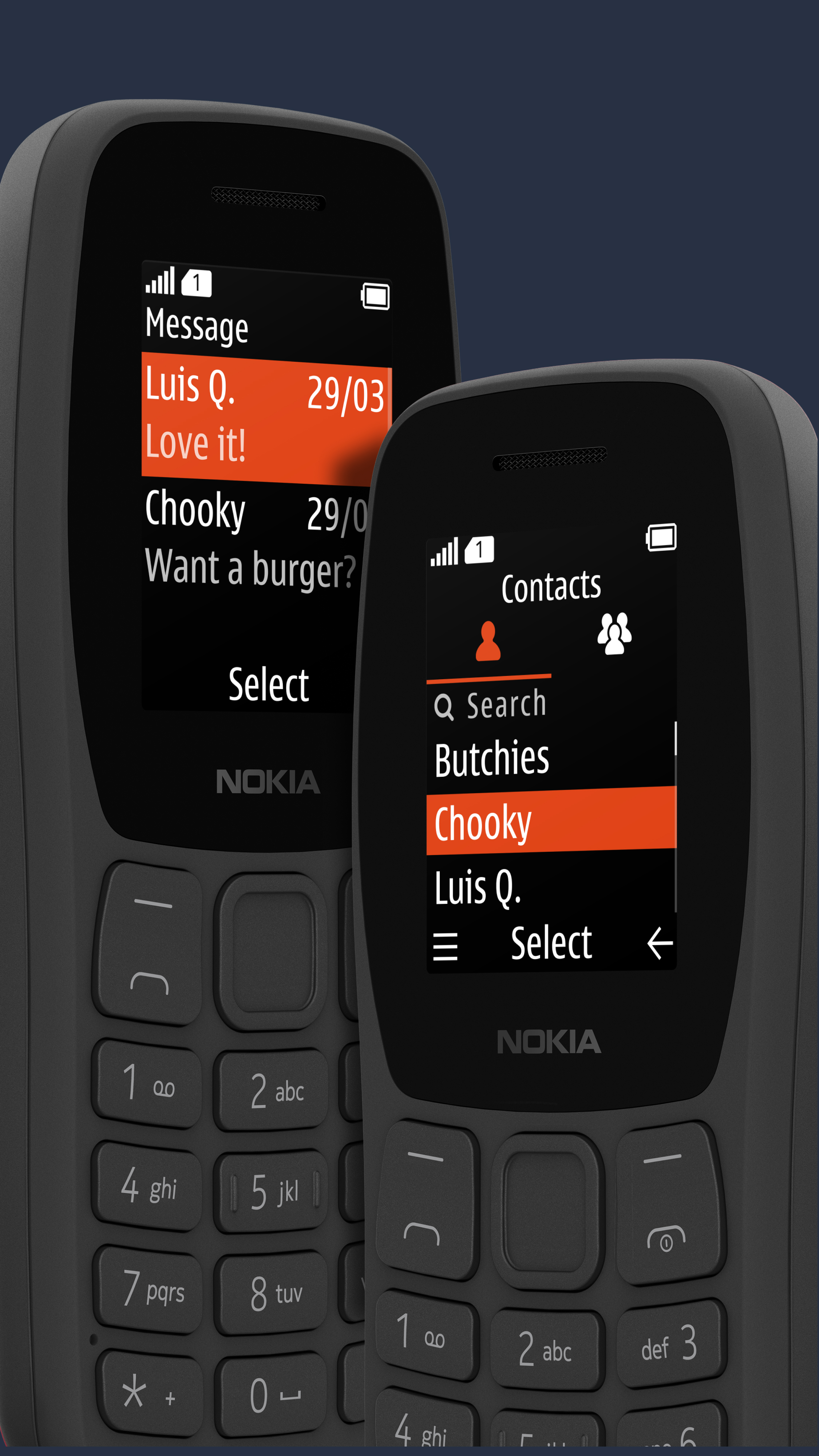 Nokia 105: Bạn muốn sở hữu một chiếc điện thoại di động tính năng đầy đủ mà giá thành không quá cao? Nokia 105 sẽ là sự lựa chọn hoàn hảo với khả năng thực hiện cuộc gọi, gửi tin nhắn, nghe nhạc cùng một số tính năng gia tăng giá trị.