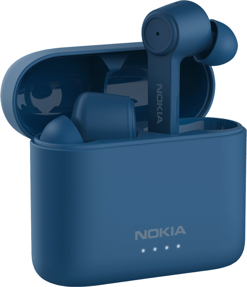 Enlarge Polar Sea Nokia Noise Cancelling Earbuds from Front and Back