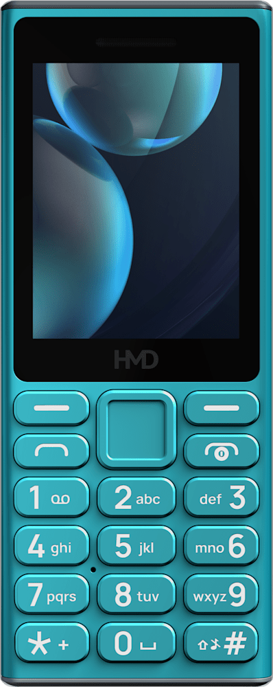 Cyan HMD 105 4G from Front