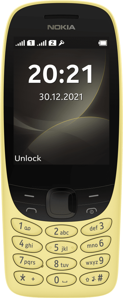 Enlarge Yellow Nokia 6310 from Front