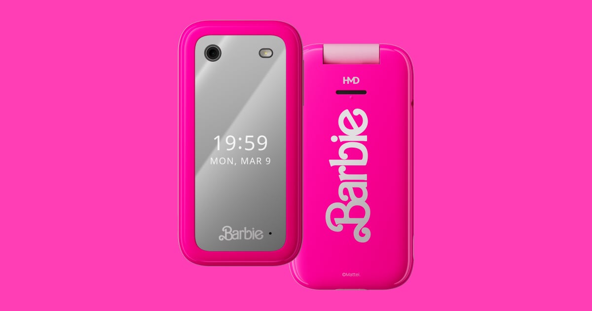 Barbie Flip Phone Chic Design Customizable and Perfect for Disconnecting