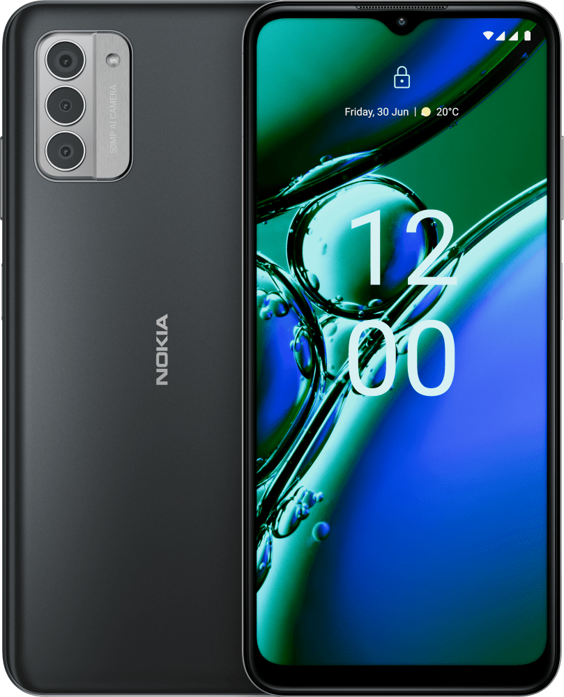 Enlarge Εξαιρετικά γκρι Nokia G42 5G from Front and Back