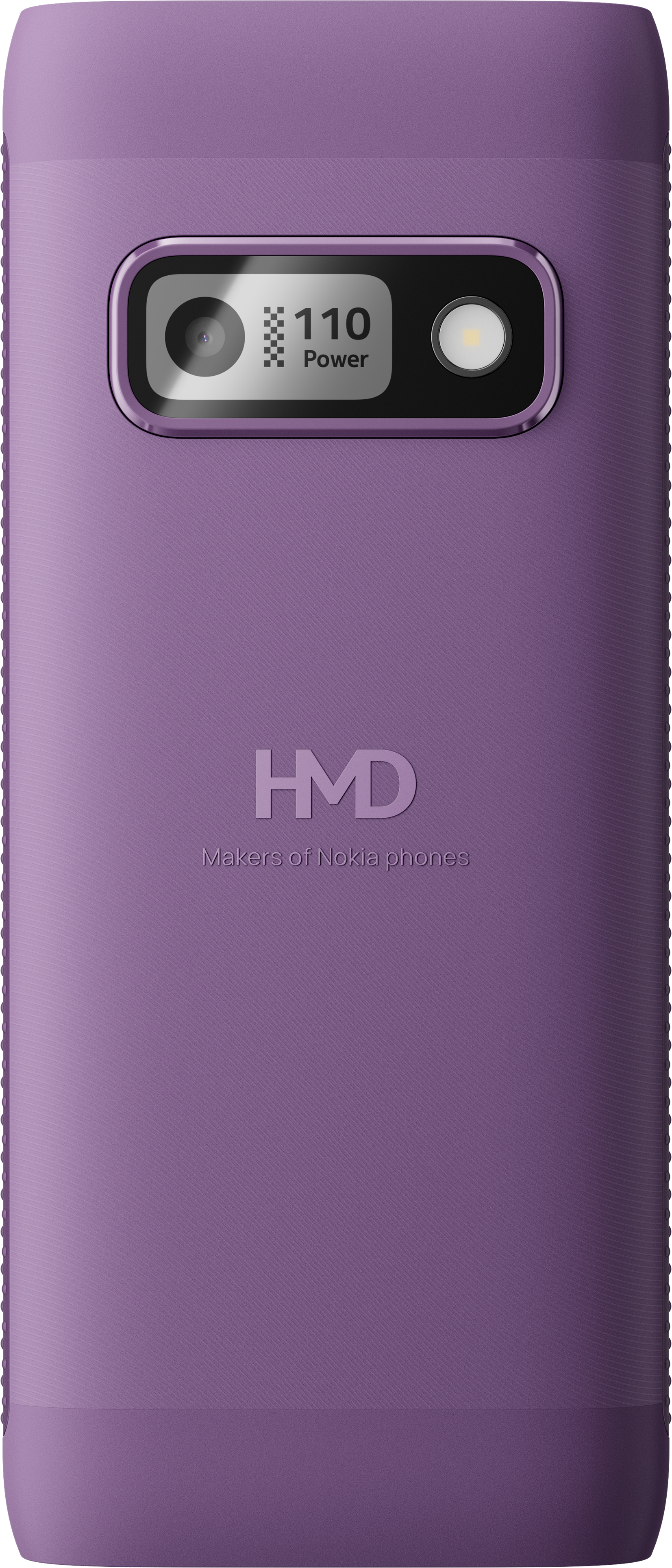 Purple Nokia 110 Power from Back