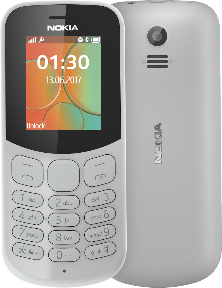 Enlarge Γκρι Nokia 130 from Front and Back