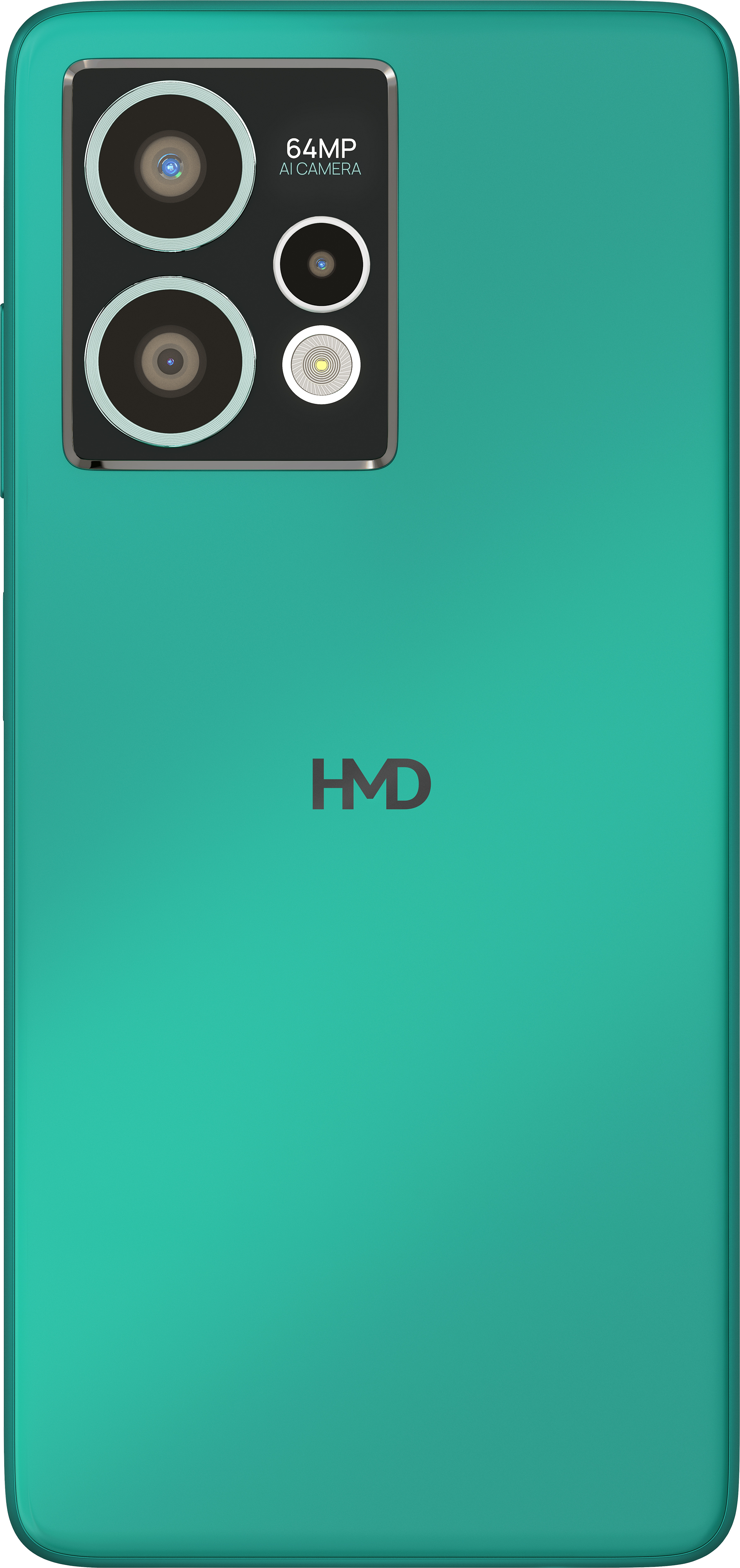 Aqua Green HMD Crest Max 5G from Back