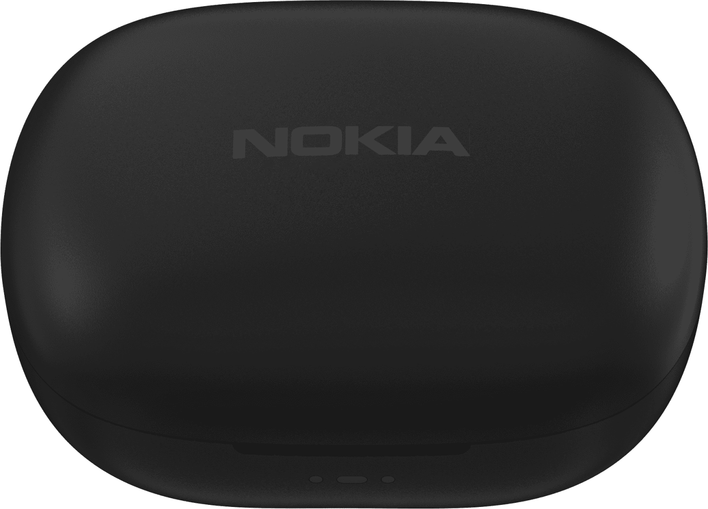 Suurenna Musta Nokia Go Earbuds 2 suunnasta Etu- ja takapuoli