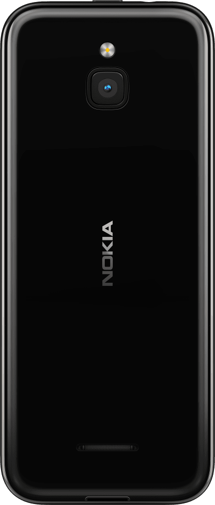 Enlarge Svart Nokia 8000 4G from Back