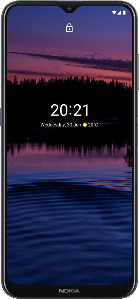 Ampliar Nokia G20 Noche desde Frontal