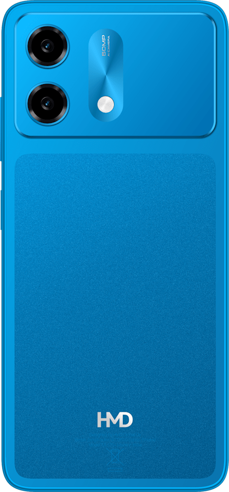 Nordic Blue HMD Vibe2 5G from Back