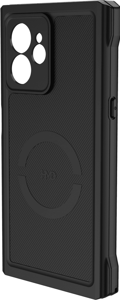 Black Skyline Rugged Case von Vorder- und Rückseite vergrößern