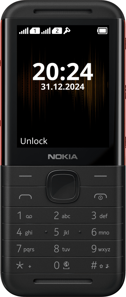 Enlarge Черен/Червен Nokia 5310 (2024) from Front