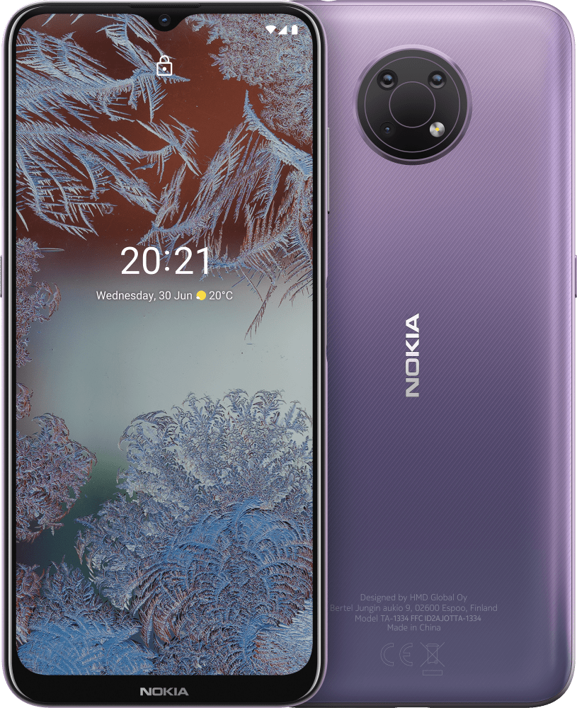 Enlarge Purpura Nokia G10 from Front and Back