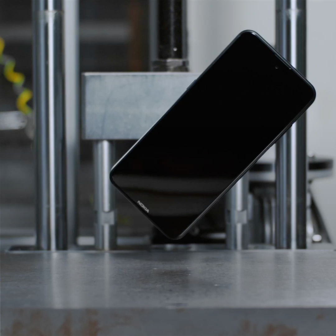 A Nokia smartphone in product testing