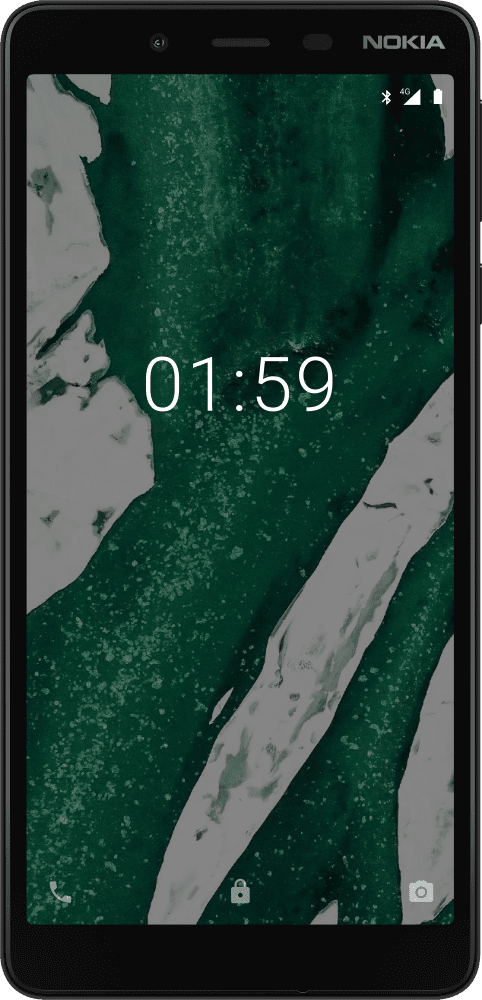 Enlarge Черен Nokia 1 Plus from Front