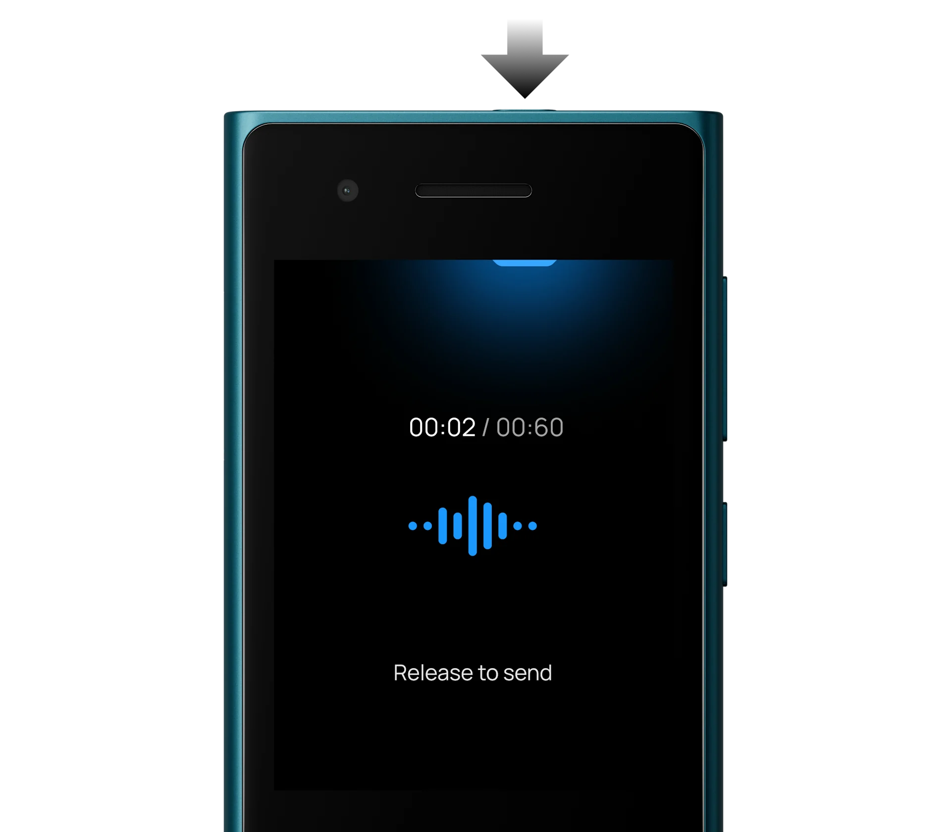 Record voice messages on the Express Chat app