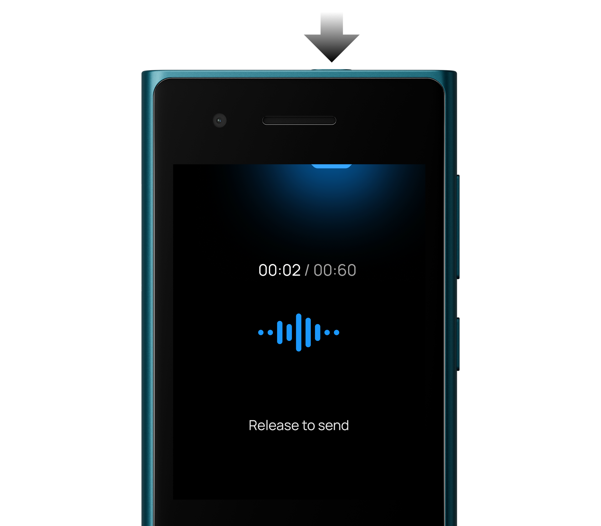 Record voice messages on the Express Chat app