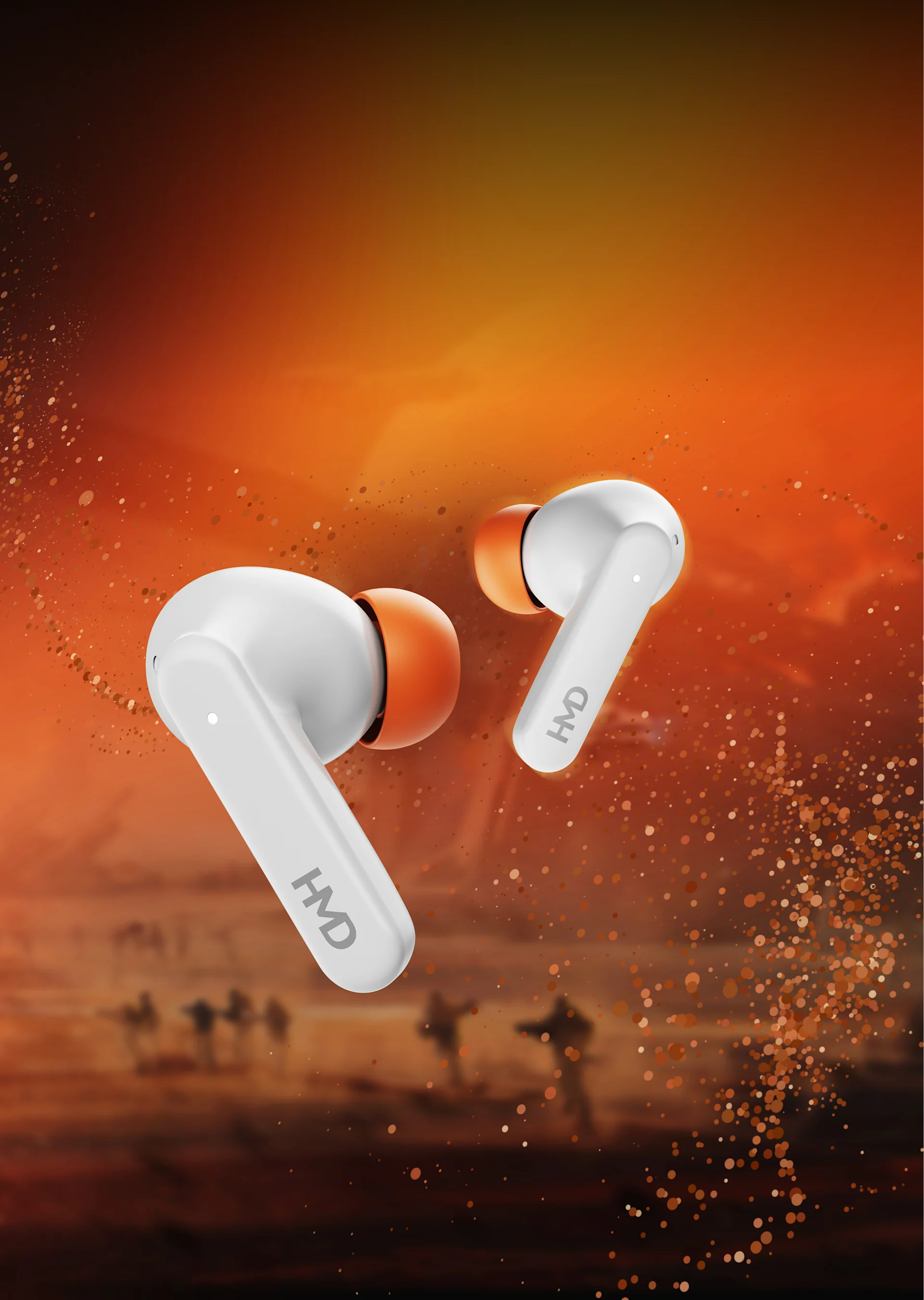 HMD DUB P70 earbud featuring in-ear detection for smart play and pause.