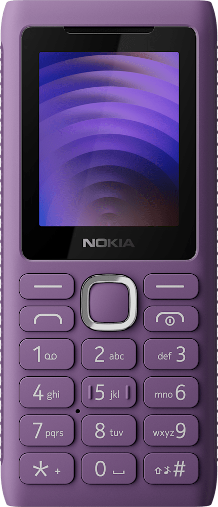 Purple Nokia 110 Power from Front