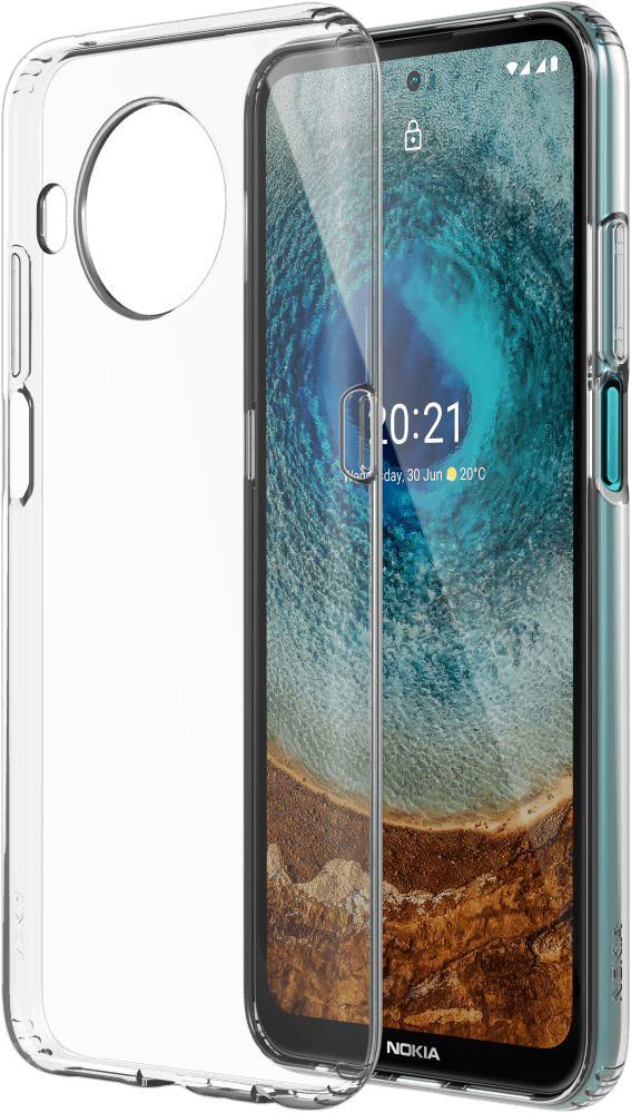 Suurenna Transparent Nokia X10 and Nokia X20 Clear Case suunnasta Etu- ja takapuoli