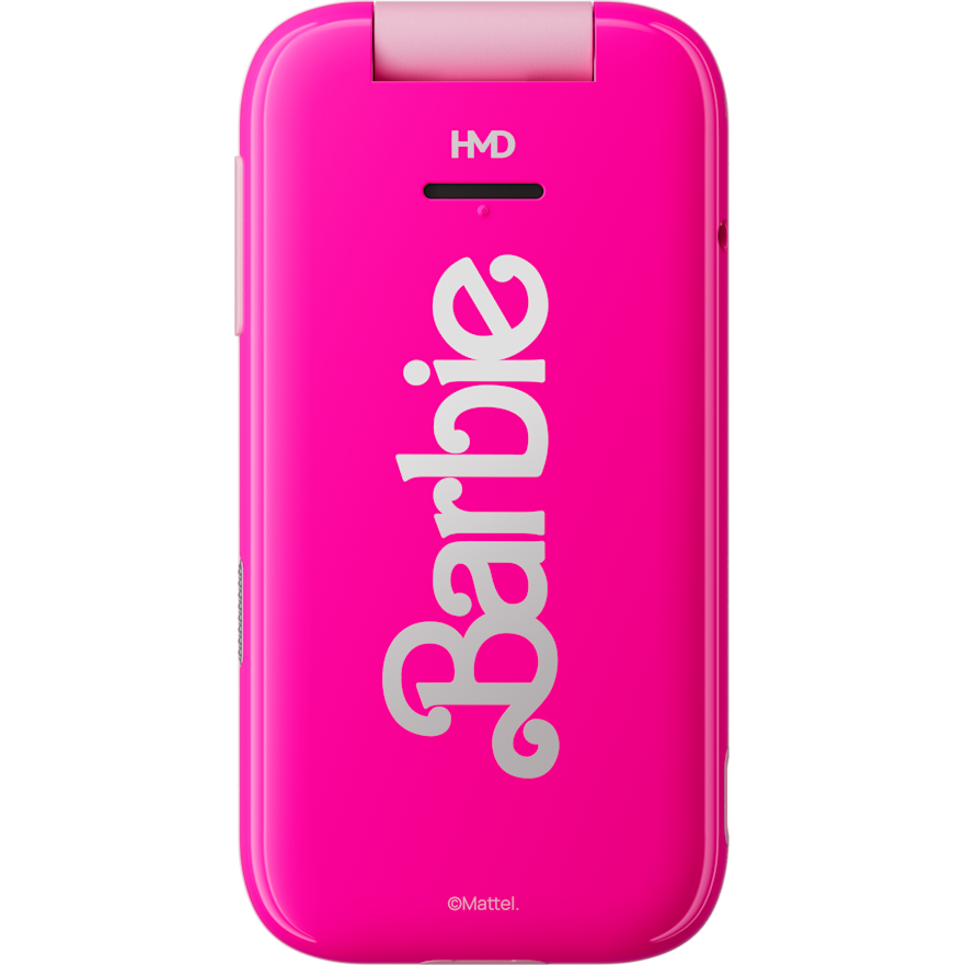 Minimate Phone Téléphone Flip Barbie Pink Débloqué - Style Rétro Minimate Phone Téléphone Flip Barbie Pink Débloqué - Style Rétro