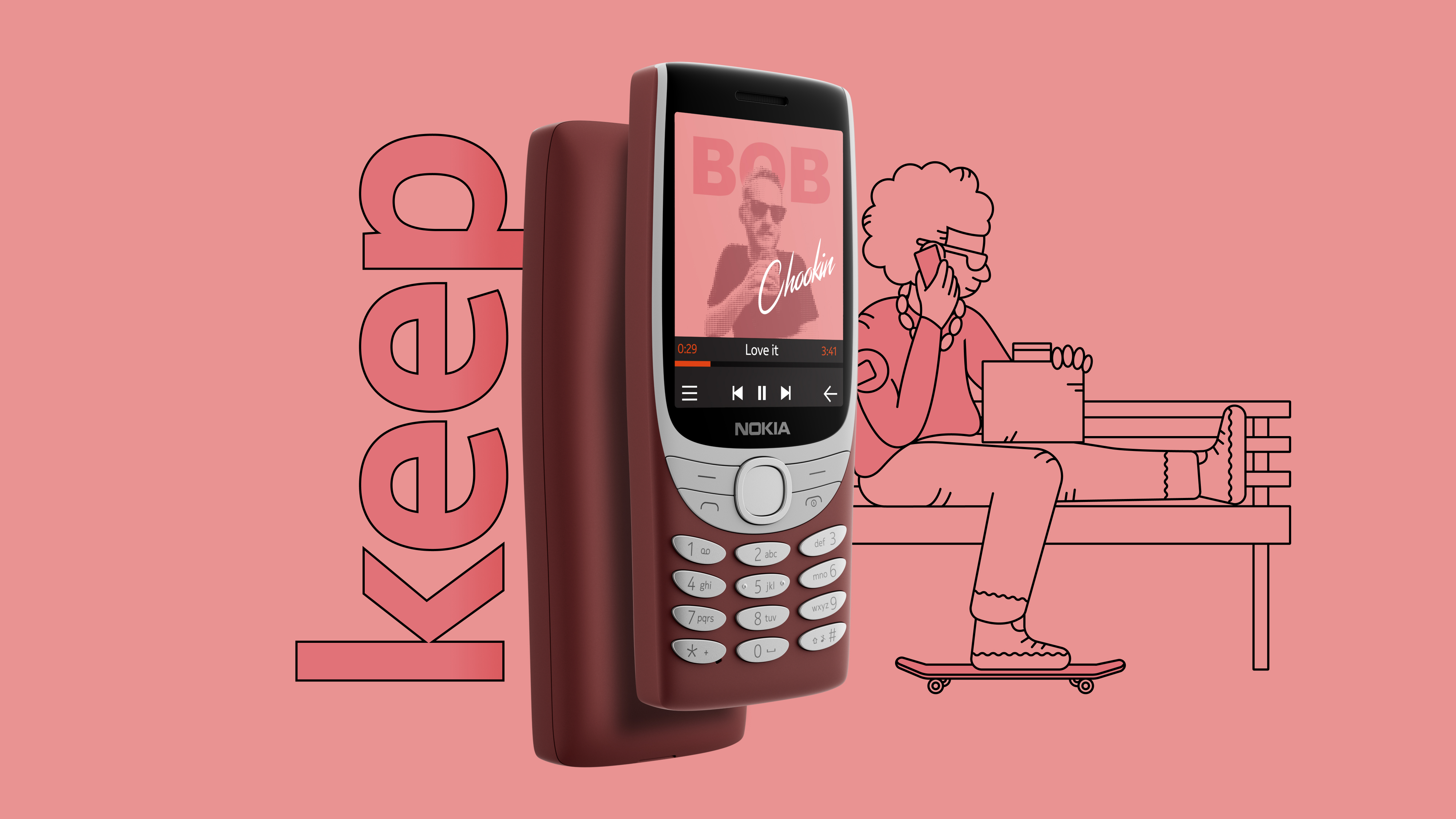 nokia 8210 red