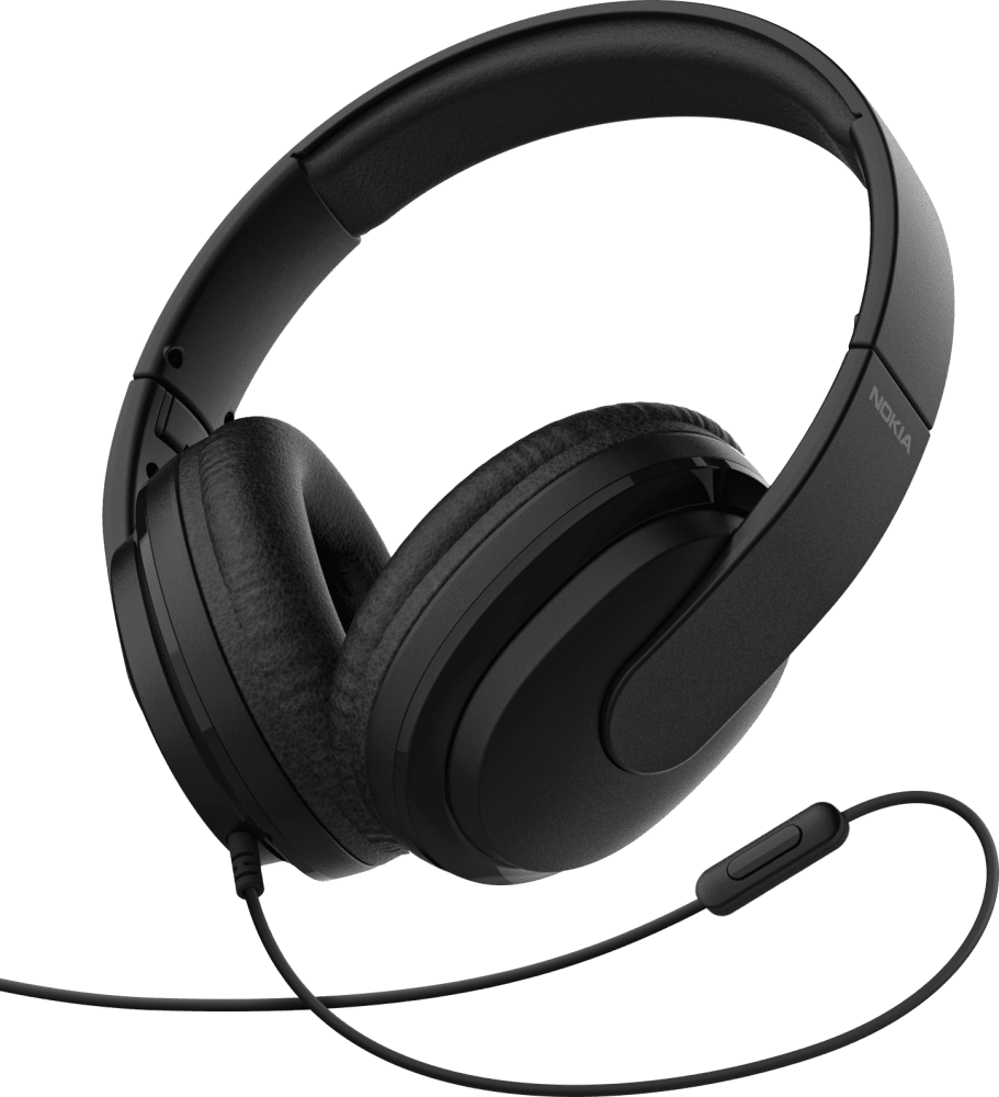 Enlarge أسود Nokia Wired Headphones  from Front and Back