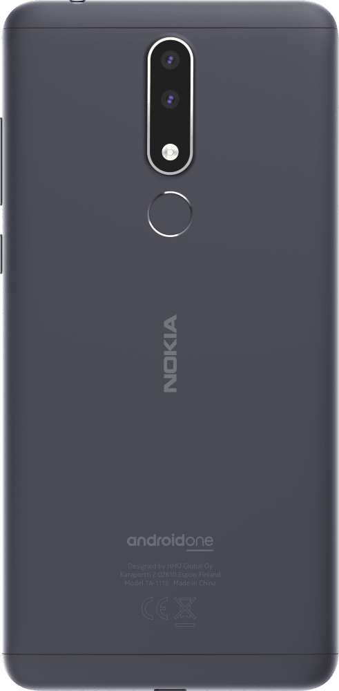 Enlarge Màu xám Nokia 3.1 Plus from Back