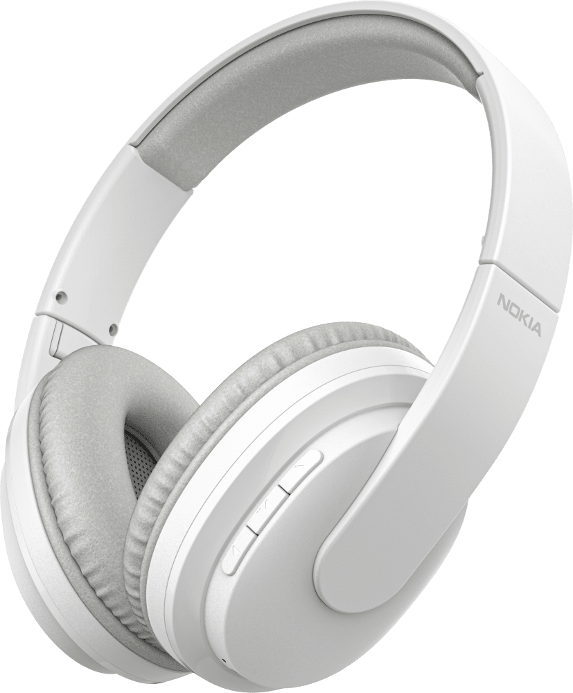 Enlarge Branco Nokia Wireless Headphones from Front and Back