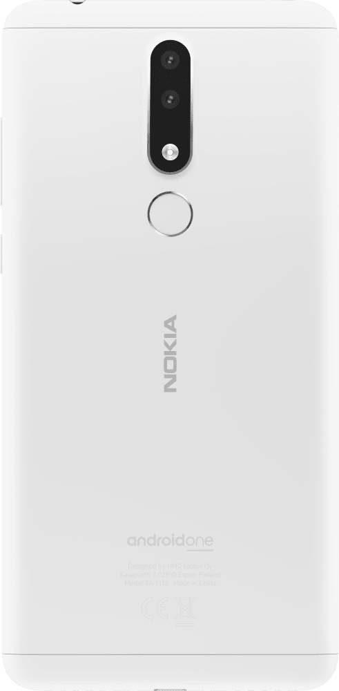 Enlarge Grey Nokia 3.1 Plus from Back