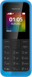 Nokia 105 blue cut out