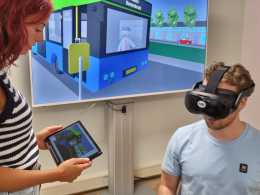 VR-bril Changefied in actie